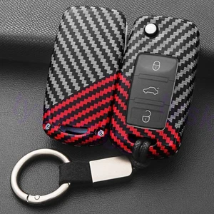 For VW Golf MK6 Jetta Passat Accessories Key Case Fob Shell Cover Keychain Bag - Picture 1 of 7