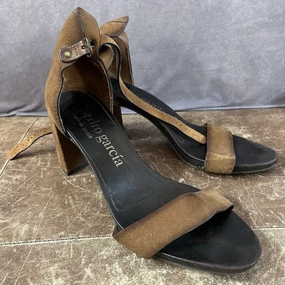 Pedro Garcia Tacones Mujer EU 42 / US 11 Marrón Alpargatas Gamuza Cuña Zapatos España Foto 1 de 4