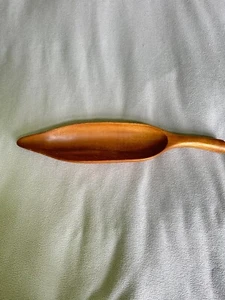 Servizio Vintage MCM Monkeypod Legno Firmato Vassoio Foglie 18" Decorazione - Foto 1 di 8