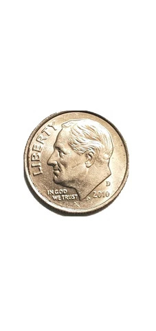 ☆ 2010 D Roosevelt Dime Cover