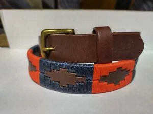 Polo Gürtel Handstickerei in Leder, beste Handwerksqualität, BP0046 für Damen - Bild 1 von 4