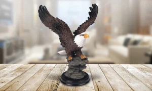 Eagle Statue 7"H Wild Animal ative Figurine Ornament Home Decor Unique Gift - Picture 1 of 1