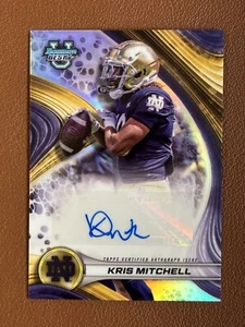 Bowman’s Best U - Kris Mitchell 2024 - autógrafo refractor - Notre Dame irlandés - Imagen 1 de 2