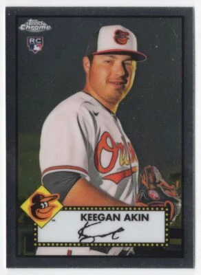2021 Topps Chrome Platinum Anniversary Keegan Akin Baltimore Orioles R51 - Image 1 of 2