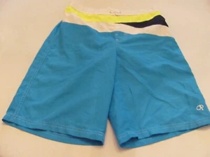 PRE-OWNED BOY'S SIZE L/G (10-12) OP BLUE, WHITE & YELLOW SWIM TRUNKS - Picture 1 of 5