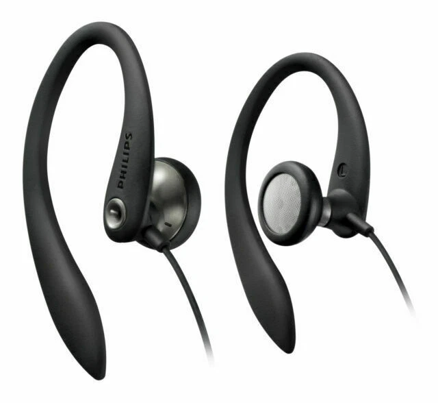 Philips SHS3200BK/37 Flexible Earhook Headphones - Black