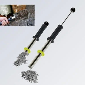 SFX 2 PIEZAS Barra magnética fuerte de empuje y tracción 310 mm para virutas de metal de limado de hierro limpio - Imagen 1 de 13
