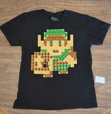The Legend Of Zelda Link Character Nintendo Video Game Medium Black T-shirt 