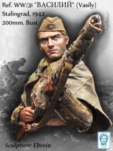 Modelos Alexandros - Francotirador ruso 1942 200 mm busto de resina AXWW31 - Imagen 1 de 11