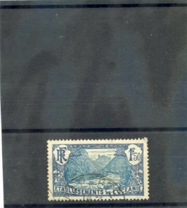 OCEANÍA FRANCESA SC 52 (YT 75) EN MUY BUEN ESTADO USADO 1927 1F50c INDIGO Y AZUL $36 - Imagen 1 de 1