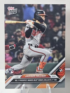 2024 Topps Now Jackson Holliday #61 RC  Makes MLB Debut Baltimore Orioles  - Picture 1 of 2