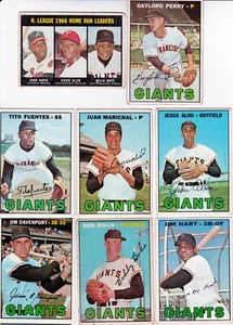 1967 GIANTS vintage Topps partial team set 23 card lot HOF Mays McCovey Perry - Picture 1 of 6