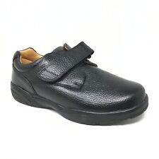 NEW Dr. Comfort William X-Depth Loafers Shoes Mens Size 9.5 W Wide Black Leather
