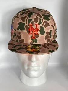 New York Mets New Era Duck Camo World Series Patch 59fifty Fitted Hat Cap 7 5/8 - Bild 1 von 7