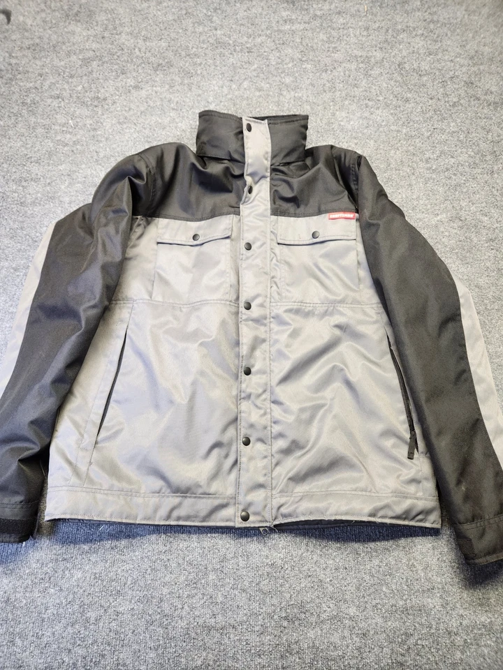 Chaqueta de Trabajo Acolchada con Capucha XL Craftsman Para Hombres Gris Negro Abrigo de Poliéster Aislado Foto 1 de 4