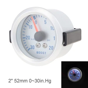 2 inch Auto Car Turbo Boost Gauge Meter 52mm 0-20PSI Front User Manual - Picture 1 of 9