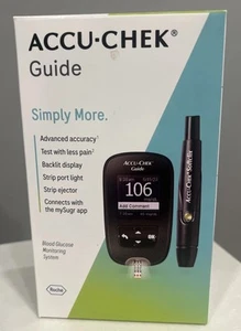 Kit de medidor guía Accu-Chek sistema de monitoreo de glucosa en sangre CADUCIDAD: 07/2027 - Imagen 1 de 7