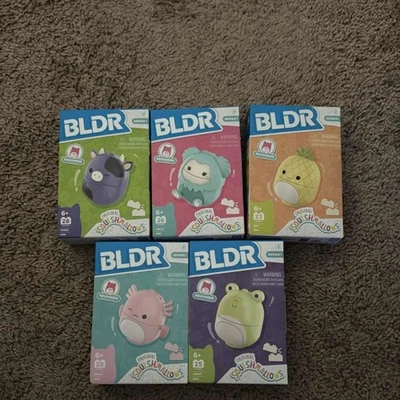 Paquete de 5 juegos de construcción BLDR Squishmallows Squishbrik serie 1 Foto 1 de 2