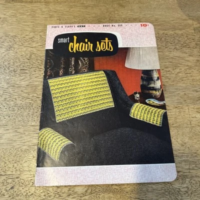 Vintage 1954 J&P Coats & Clark's Smart Chair Sets #309 Pattern Book Crafting - Image 1 of 4