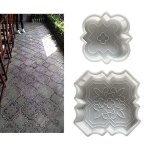 2 Pieces Concrete Brick Molding Form DIY Template for Sidewalks Lightweight - Picture 1 of 5