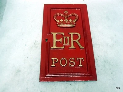 Replacement Door for Royal ER II Post Box Mailbox in Red Cast Iron - Image 1 of 4