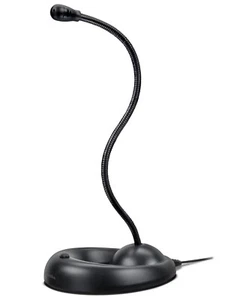 Speedlink 3,5mm Tisch-Mikrofon Desktop Microphone Standfuß Ständer PC Notebook - Afbeelding 1 van 3