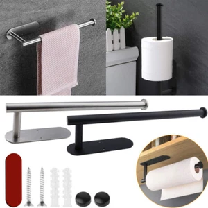 Badezimmer Küche Papier Handtuch Halter Rollenhalter Ständer Selbstklebend Wandmontage - Bild 1 von 14