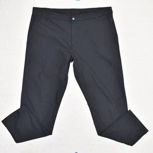 Lululemon Herren Golfhose Taper Straight Zip Solid Polyester Schwarz Größe 40x32 - Bild 1 von 8