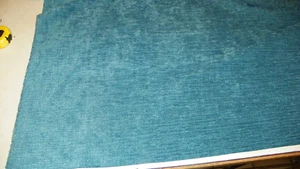 Türkis Chenille Polsterstoff 1 Yard F1027 - Bild 1 von 1