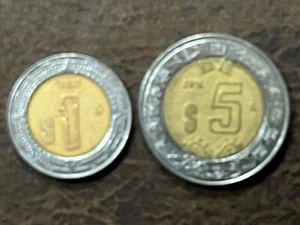 2010 $1 e $5 Estados Unidos Mexicanos - Foto 1 di 2