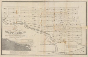 1835 Map of Schuylerville New York - Picture 1 of 3