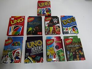 UNO WILD Card Game  Pokémon Harry Potter DOS WWE Family Children Friends Party
