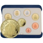 Vatikan Euro-Kurssatz 2022 - 9 Münzen inkl. 50 € Goldmünze - im Etui - PP