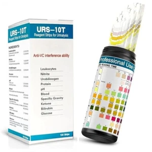 100 Streifen URS-10T Urinalysis Reagenzstreifen 10 Parameter Urinteststreifen pH - Bild 1 von 18