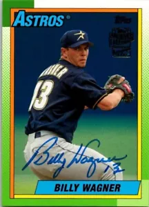 2016 Topps Archives Fan Favorites BILLY WAGNER Houston Astros ON CARD AUTO /199 - Picture 1 of 2