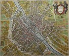 Paris - Lutetia Parisiorum... - J. Janssonius 1657 - Original colours - Scarce