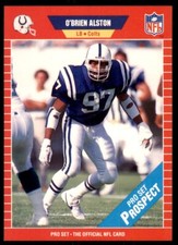 1989 Pro Set. O'Brien Alston Football Cards #524