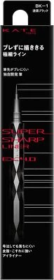 Delineador Kanebo KATE Super Sharp EX4.0 BK-1 negro 0,5 ml impermeable sin perfume Foto 1 de 4