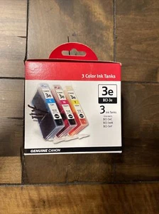 Genuine CANON BCI-3e Color Multi Pack Ink Tank Set Cyan Magenta Yellow NEW! - Picture 1 of 6