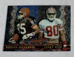 NFL JERRY RICE & DERRICK ALEXANDER 1995 Bowman's Best Football Trading Card #27 - Bild 1 von 3