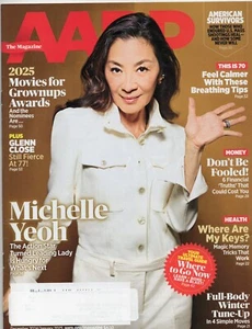AARP MAGAZINE-2024-MICHELLE YEOH+BREATHING TIPS+WINTER TUNE UP+GLEN CLOSE - Imagen 1 de 2