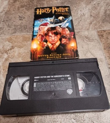 2002 Vintage Harry Potter and the Sorcerers Stone Movie VHS Tape Tested  - Image 1 of 4