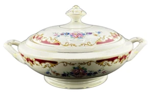 H&C PORCELAIN HAAS-CZJZEK CORONADO YVONNE COVERED VEGETABLE TUREEN - CZECH - Picture 1 of 6