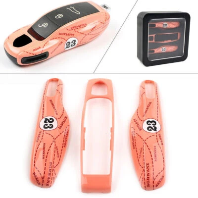 Case Shell Cover Pink Pig fit Porsche Cayenne Panamera 911 Remotes Key Fob - Image 1 of 4