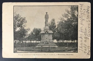 HENNESSEY OKLAHOMA ROY CASHION'S MONUMENT HISTORICAL VINTAGE POSTCARD - Picture 1 of 2