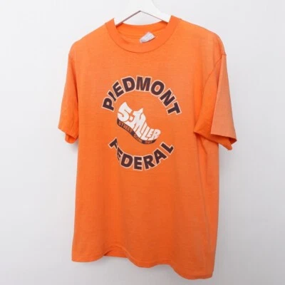 Vintage 80s 1987 Piedmont Federal Street Scene 5 Miler t shirt Medium Made USA - Image 1 of 4