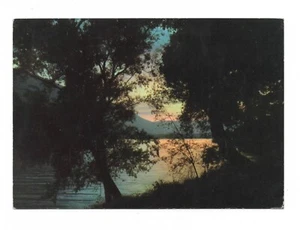 SCANNO TRAMONTO SUL LAGO CARTOLINA VIAGGIATA ANNO 1966 FG - Imagen 1 de 2
