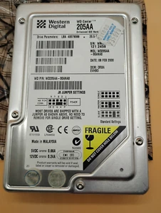 WD205AA-00ANA0 - Western Digital 20GB 5400 RPM IDE 3.5" HDD Feb 2000 Formatted - Picture 1 of 6