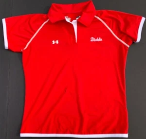 UNDER ARMOUR Women HeatGear Loose Fit Soccer ShortSleeve T Shirt Tops Polo SM - Picture 1 of 2
