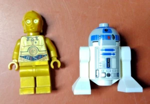 R2-D2 and C-3P0 Star Wars Droids Lego Minifigures Lot - Picture 1 of 4